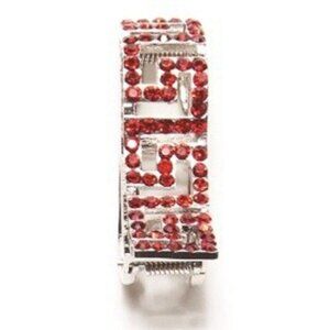 Key Holder Hang Accessories  Red Bling Holds Keys Inside Purse 2 1/2"